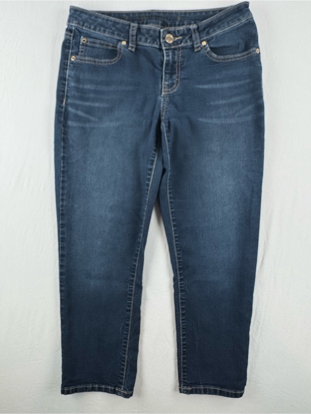 Jennifer Lopez Dark Blue Denim Capri Jeans Size 4P
